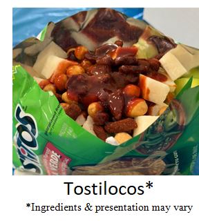 Flor Azul Sunday's MENU (Sun: 8/2/2026) Tostilocos